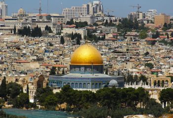 Jerusalem skyline.